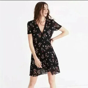 Madewell Posey Ruffle Floral Dress Size 2 NWOT